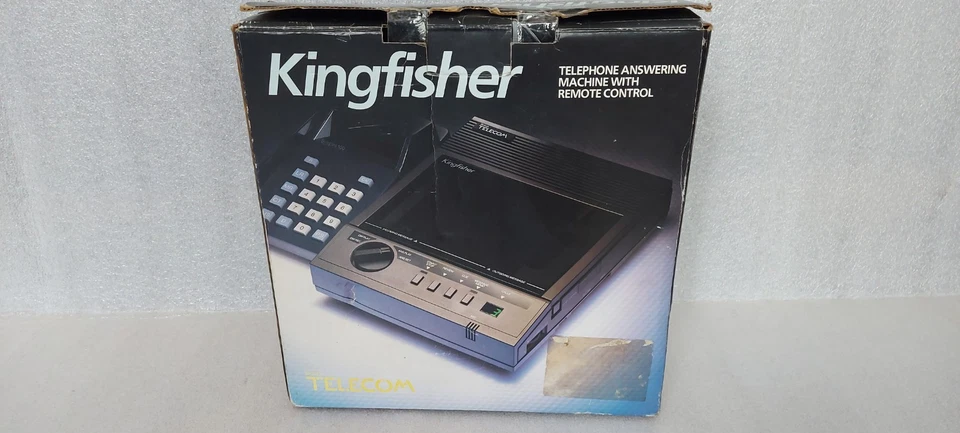 British Telecom Vintage Kingfisher Telephone Answer Machine 203A Remote Control - Image 3 of 4
