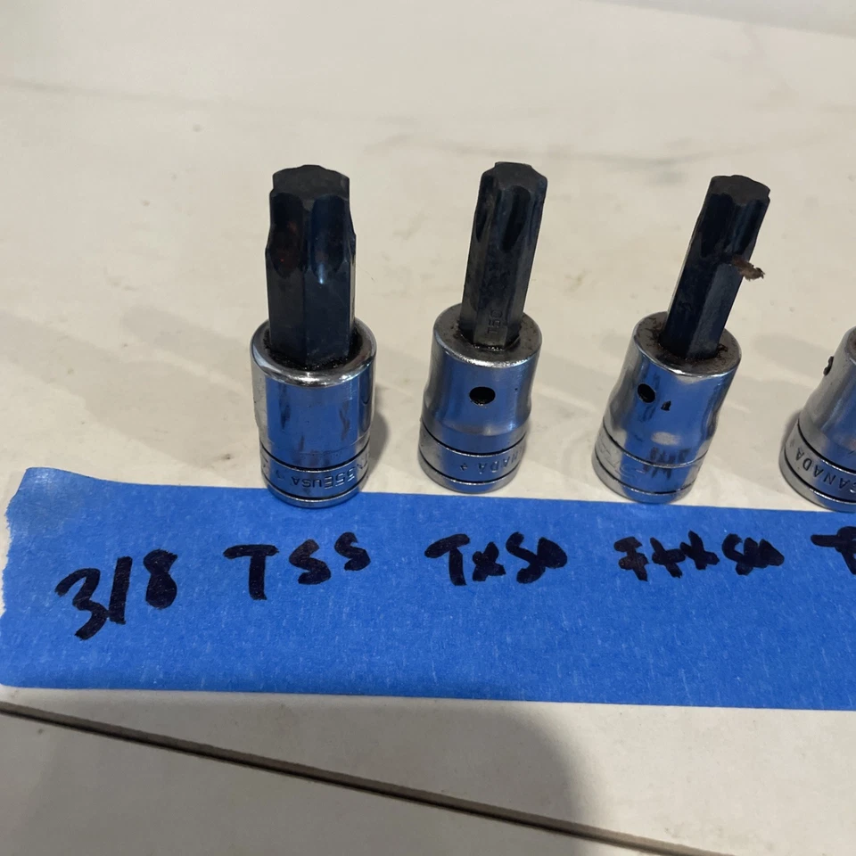 10 Snap On Hex, Allen And Philips Bits, Sold As A Lot , Mixed See Photos, 3/8s - Image 2 of 4