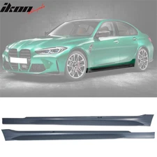 Fits 19-26 BMW 3 Series G20 Sedan 4-Door M3 Style Side Skirts Rocker Panels