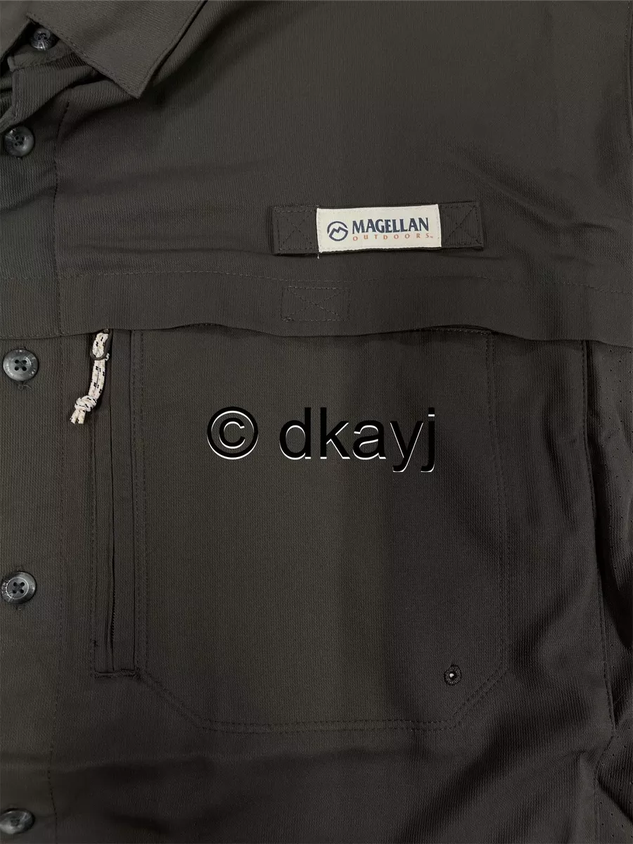 Magellan Big Tall Overcast Olive Green Classic Fit Fishing Shirt