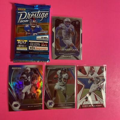 Philadelphia Eagles! Miles Sanders RWB Holo Prizm Smith RC Prestige Pack 