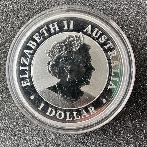 2019 Australia 1 oz 9999 fine Silver Kookaburra 1 Dollar Coin Perth Mint&Capsule - Imagen 8 de 8