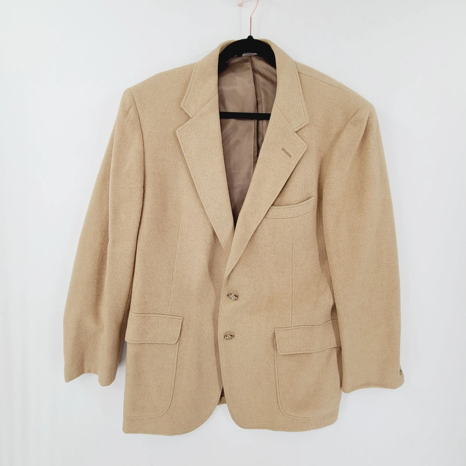 Cricketeer Goehring's Men's 2 Button Sports Coat Blazer Tan Size M Preppy Academ