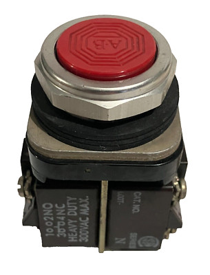 Allen Bradly Push Button 800T-AGN / Ser. N / Heavy Duty / 300VAC Max