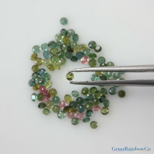 Multi Colour Tourmaline 2mm and 2.5mm Round Faceted Loose gemstones AAA Quality - Picture 3 of 6