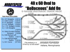 LIONEL FASTRACK 40x60 TO BODACEOUS TRACK LAYOUT CONVERSION ADD-ON-PACK design