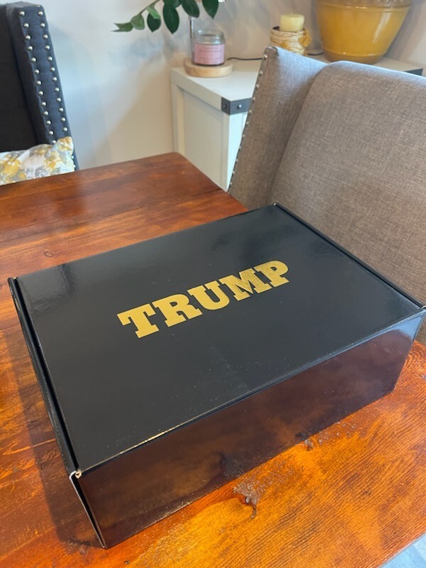 Scarpe Da Ginnastica Trump 47 Uomo Taglia 45 - Rosse Bianche Blu Con Motivo USA