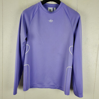 Adidas Sweatshirt Women's Small Purple Crew Neck Long Sleeve