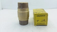 STRATAFLO 375-100 1" BRASS CHECK VALVE INLINE FNPT X FNPT 200 WOG NIB