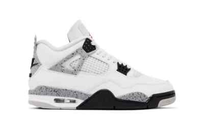 シューズ(男性用) Nike GS Air Jordan 4 Retro WhiteCement Air Jordan 4 Retro 'White Cement Grey' Release Date. Nike SNKRS