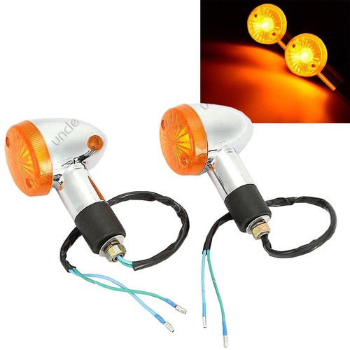 Motorcycle Turn Signals Lights  For Kawasaki Vulcan 750 800 900 1500 1600 - Foto 4 di 11