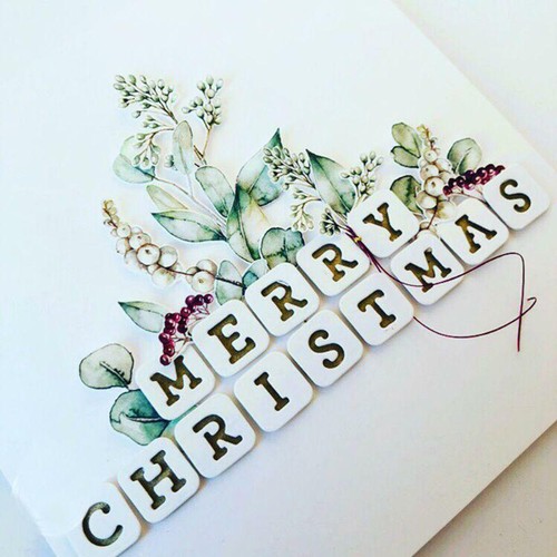 Christmas Alphabet Letters Metal Cutting Dies Stencil Scrapbooking Paper Album - Picture 7 of 10