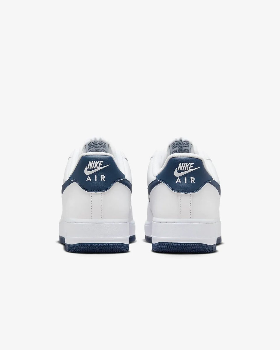 New Nike Air Force 1 '07 Low Shoes - White/ Midnight Navy New Nike Air Force 1 '07 Low Shoes - White/ Midnight Navy