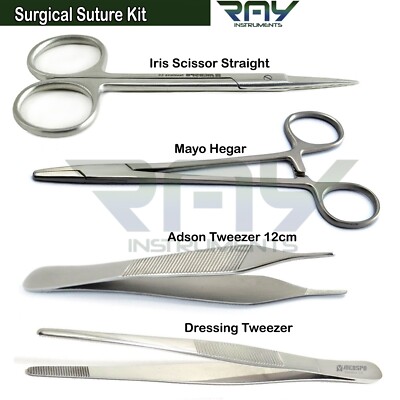 Medical Student Surgical Tools Adson Iris Needle Surgical Suture Kit Laceration