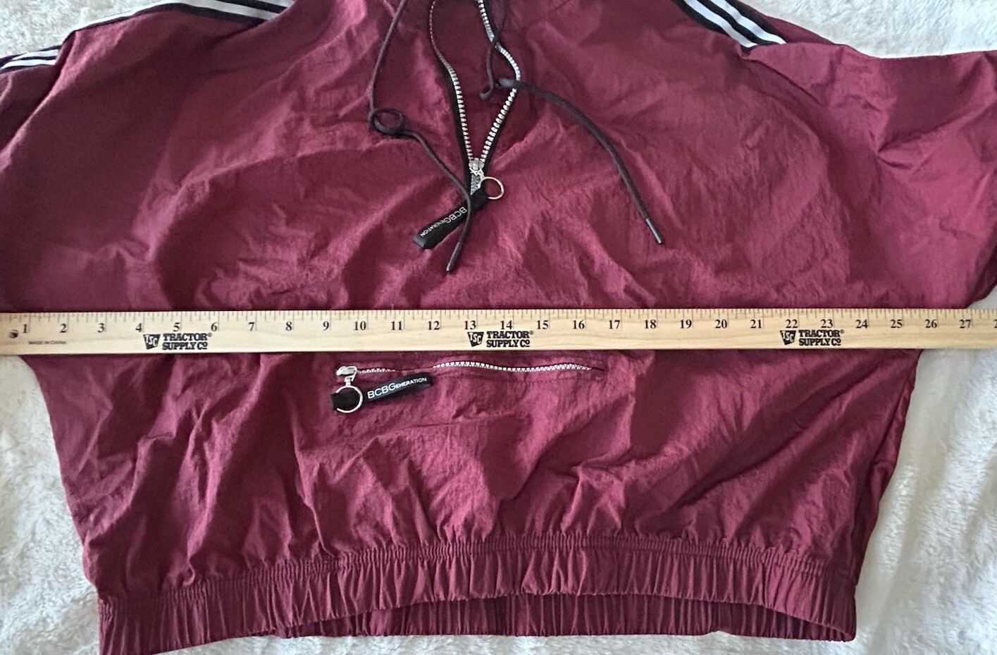 BCBG Generation pullover jacket Large womens wind… - image 6