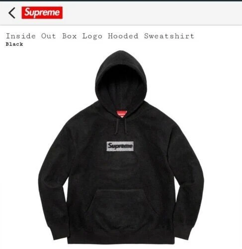 Supreme Inside Out Box Logo Hoodie Size Medium In Hand!!! | eBay