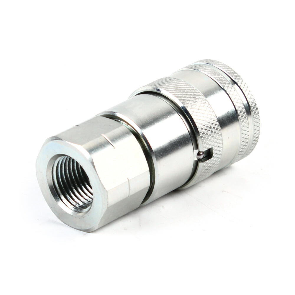 Flat Face Couplers 3/4 NPT Flat Face Hydraulic Couplers For Skid Steers Flat Face Couplers 3/4 NPT Flat Face Hydraulic Couplers For Skid Steers