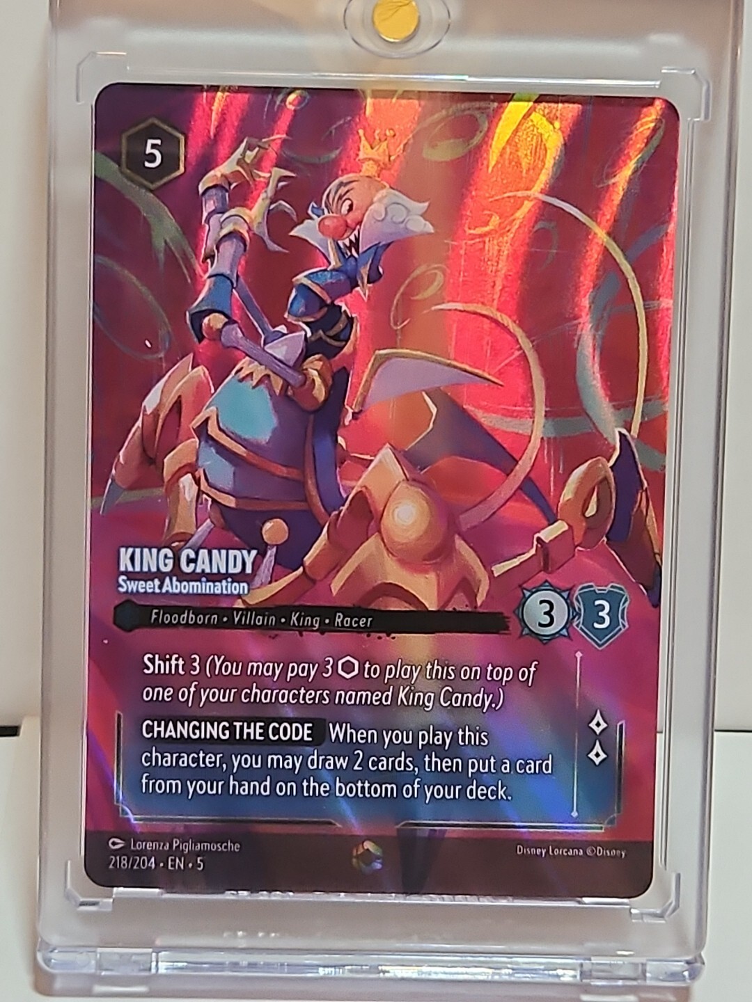 KING CANDY Sweet Abomination 218/204 - ENCHANTED Foil - Lorcana Shimmering Skies