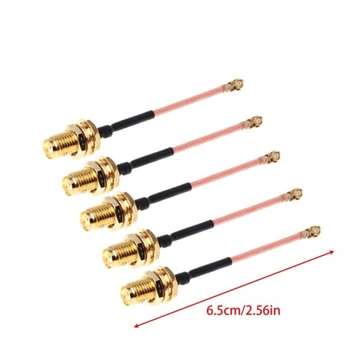 5 Pcs 5cm RG178 Extension Cable Gold Plated RF Straight SMA Female Jack to - Zdjęcie 8 z 8
