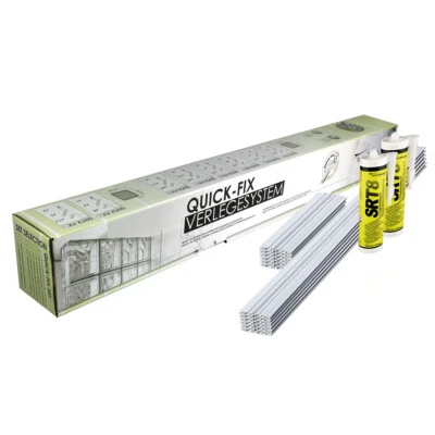 Fuchs Design QUICK-FIX Verlegesystem In- & Outdoor für 24x24x8cm Glasbausteine
