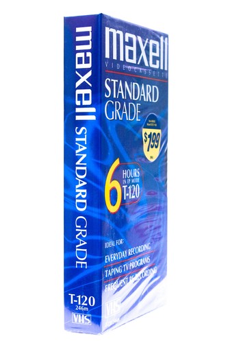 Maxell Standard Grade T-120 Blank VHS Video Tape | x1 Brand New | Free Shipping - Picture 5 of 12