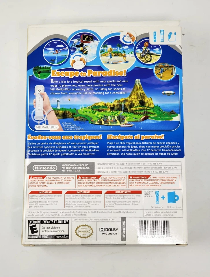 Wii Sports Resort w/ Wii MotionPlus (Nintendo Wii) Game Not Included - Tested - Image 3 of 4