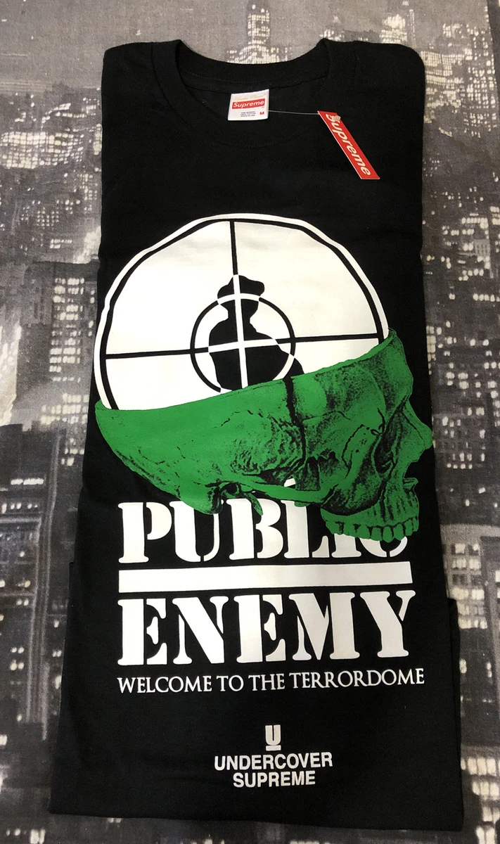 Supreme x UNDERCOVER Public Enemy Terrordome T-Shirt!Black!Size  Medium!FW17!D/S!