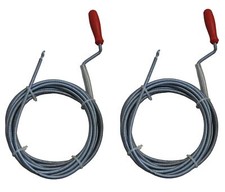 B-Ware 2 Stück Rohrreinigungswelle 5m 6mm Rohrreinigungsspirale Reinigungssystem