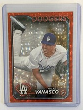 RICKY VANASCO RC 2024 TOPPS UPDATE /199 Red CRACKLE FOIL ROOKIE- DODGERS