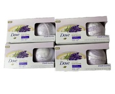 Dove Bath Bombs 4 packages 2 per Pack Lavender  Honey Macaron