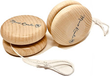 Jojo - Set Di 2 Giocoli in Legno Naturale, per Bambini, 2 Pezzi, Diametro 6 Cm,