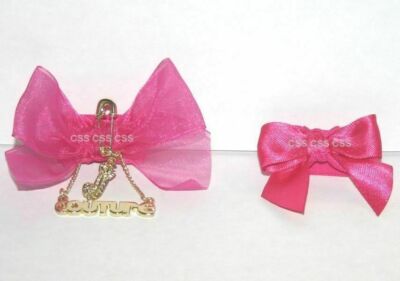 Viva la Juicy Couture Pink Bow Charm Bauble Trinket Decoration for Vanity Bottle