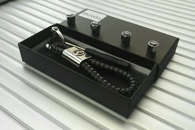 FIT FOR MAZDA MAZDA 2023 Luxury leather keyring key chain Key ring fob Gift box Set Fits all