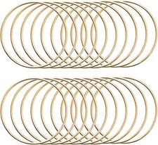 20 Pcs 3 Inch Metal Rings for Craft Gold Hoops Floral Macrame 3 Inch,