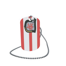 Dog Tag Flag Bunting Circle Mettmann Dog Tag Aluminium 30 x 50mm
