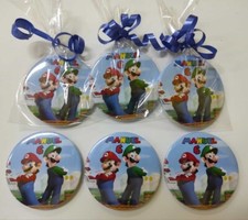 26 SuperMario calamite magneti chiudifesta compleanno gadget regalini fine festa