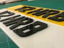 4D NUMBER PLATES 3D 4D LASER CUT NUMBER PLATE LETTERS - SINGLE LETTER