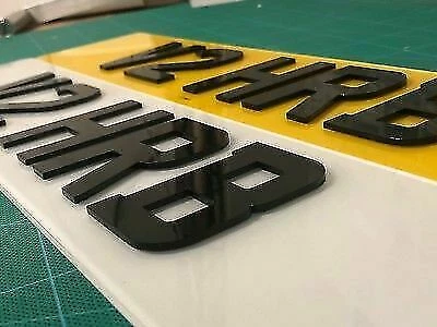 4D NUMBER PLATES 3D 4D LASER CUT NUMBER PLATE LETTERS - SINGLE LETTER