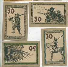 Pieniądze awaryjne: Suhl Turyngia 4 sztuki (877)