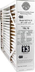 Lennox 19L16 16 x 25 x 5 Inch Healthy Climate Boxed Media Air Cleaner MERV 13