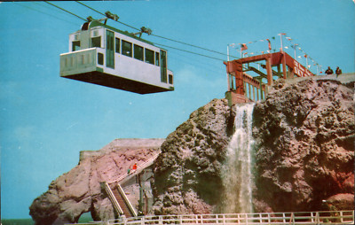 Vintage Sky Tram Terminal Point Lobos Cliff House San Francisco Postcard 1950s