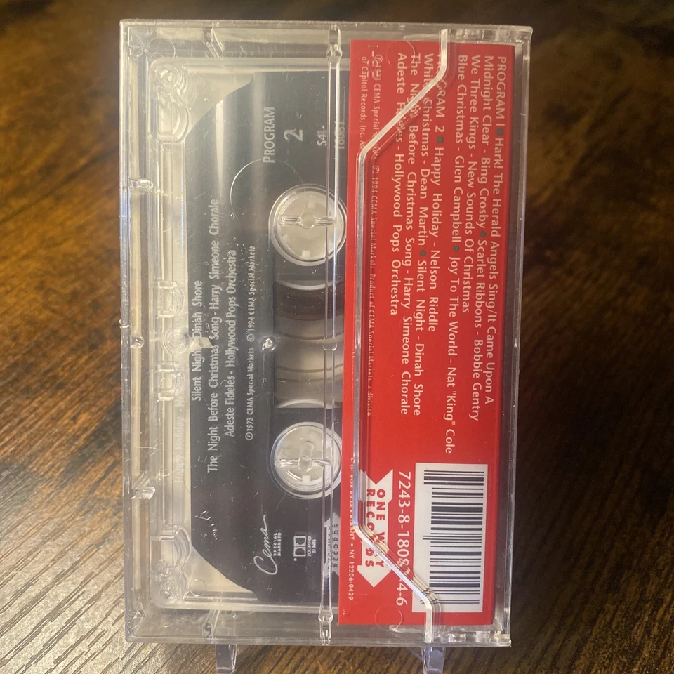 Let's Celebrate Christmas Cassette Tape Nat King Cole Bing Crosby Dinah Shore - Image 4 of 4