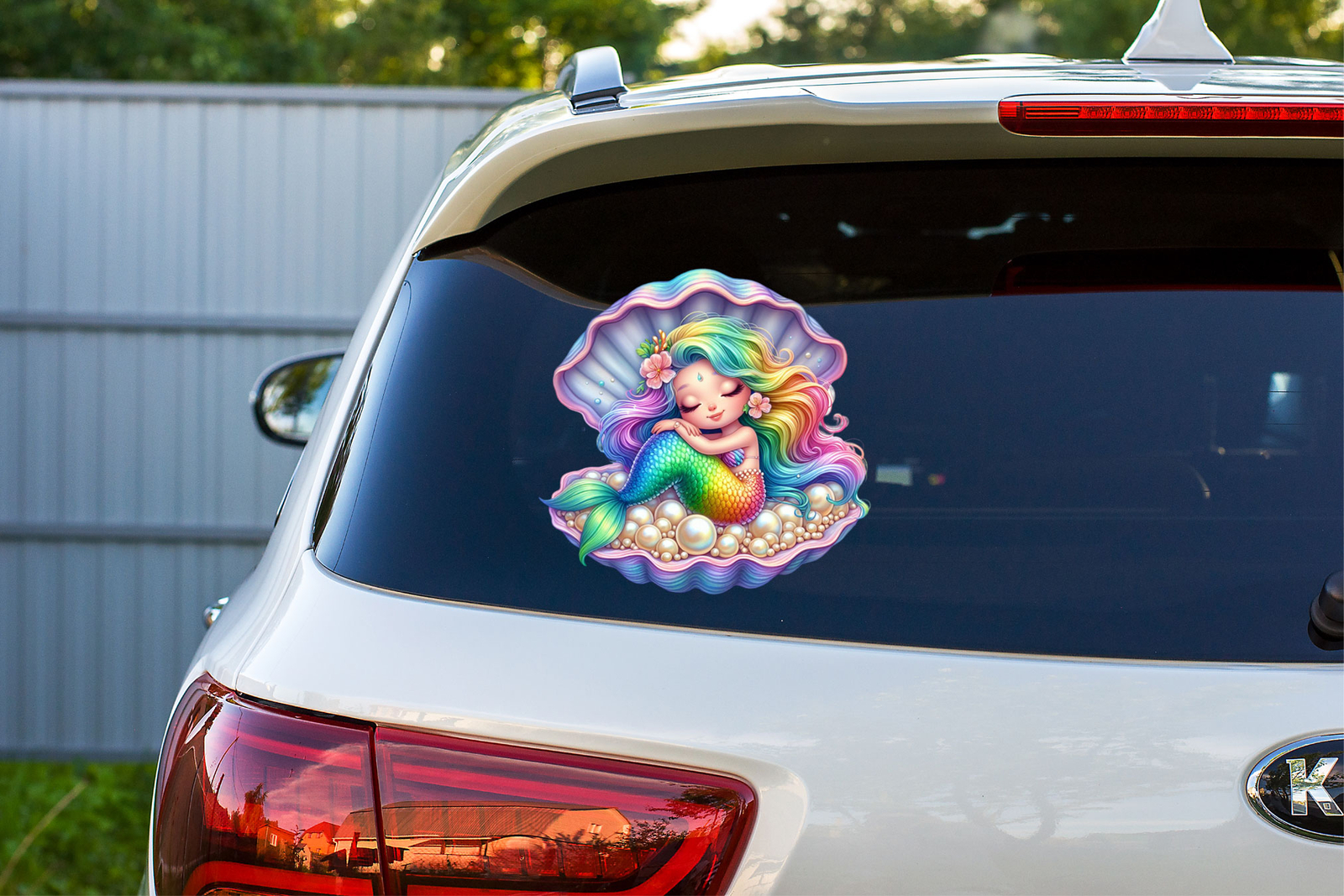 Rainbow Sleeping Baby Mermaid Wall Art Bedroom Decor Vinyl Sticker Decal 6 Sizes eBay