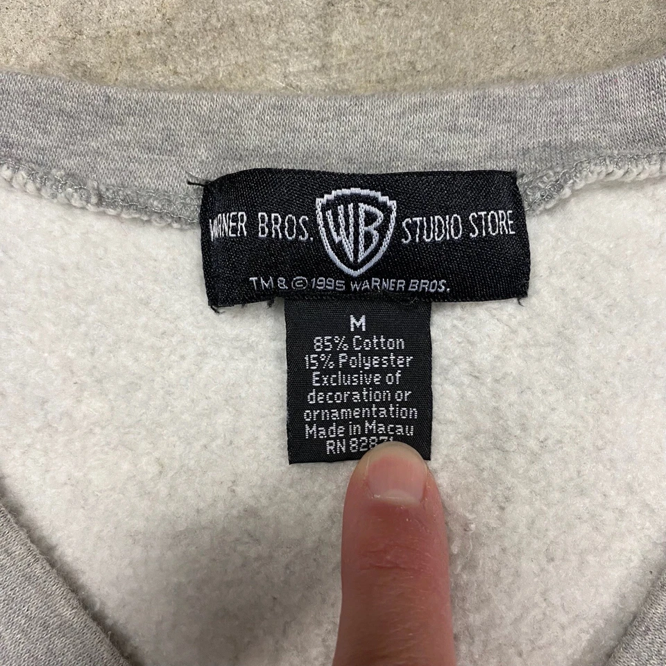 Pijama Looney Tunes Vintage Mameluco Una Pieza Mediano Warner Bros Años 90 Vellón Foto 3 de 4