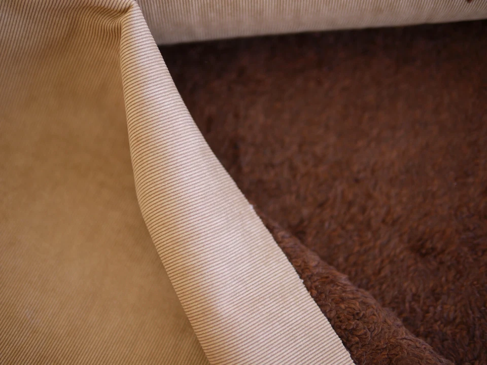 HILCO Webpelz Plüschstoff, Kunstpelz & Cord beige-braun Jackenstoff, Mantelstoff - Bild 3 von 4