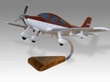 Cirrus SR22 GTS N906LF Desk Wood Airplane New Model Large Scale 1/32