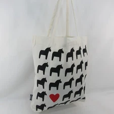 IKEA Hasthage Horse Heart Bag Reusable Cotton Grocery Laundry 505.256.37 Bag