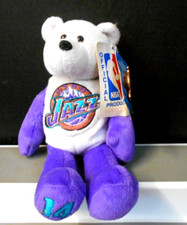 New With Tags Vintage Limited Treasures '99 Jeff Hornacek  # 14 Jazz plush bear