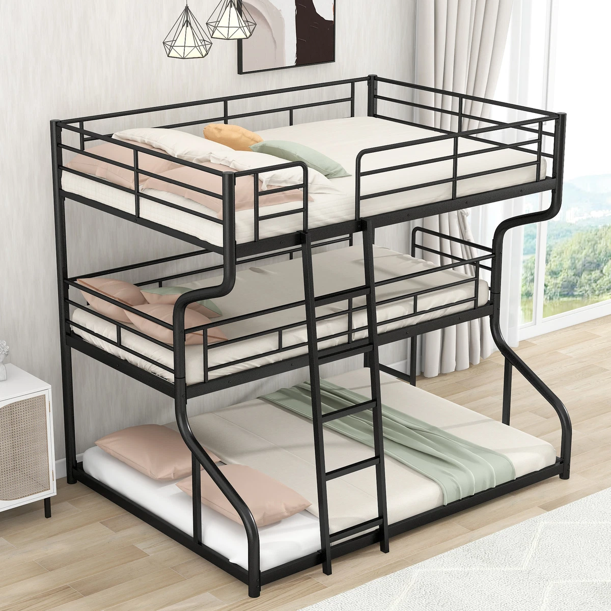 Queen triple bunk bed deals
