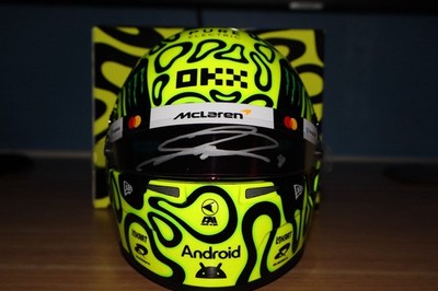 Lando Norris SIGNED 1:2 Helmet McLaren F1 2025 World Champion COA